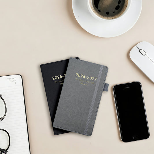 2026 2027 weekly planner fashionable diary notebook customized logo